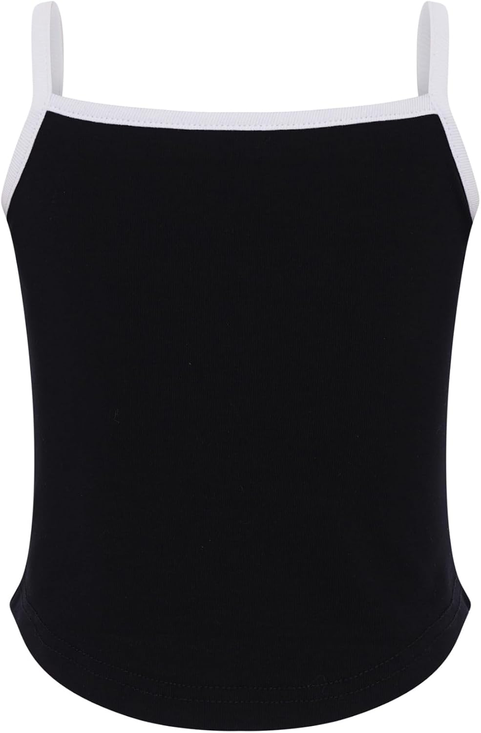 Linjinx Kids Girls Letter Print Camisole Contrast Color Crop Tank Tops Summer Casual Sleeveless Cami Vest Shirts