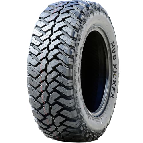 Cosmo Tires Mud Kicker M/T Mud Off-Road Light Truck Radial Tire-LT265/75R16 265/75/16 265/75-16 123/120Q Load Range E LRE 10-Ply BSW Black Side Wall