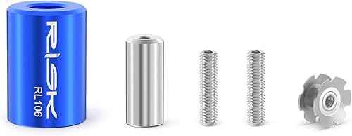 Herramienta de ajuste de tuerca de estrella de bicicleta, instalador de horquilla de bicicleta con tuerca de estrella gratis de 1 estrella y 1