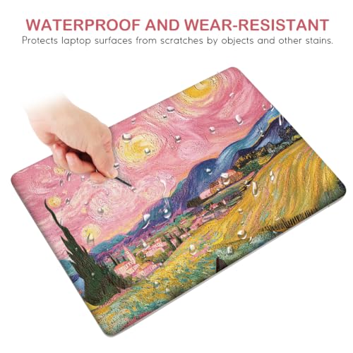 Image of DINKY 15.6 inches Laptop Skin Sticker Netbook Universal Reusable Protector Cover Decal Fits 13 13.3 14 15 15.4 15.6 inch Laptop Protector Notebook, Pink Starry Sky Field