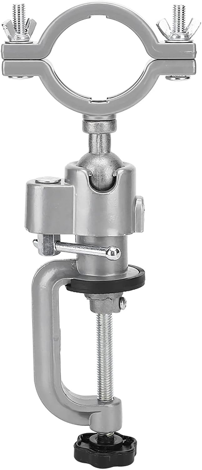 Bench Grinder Stand, Angle Grinder Stand Electric Drill Stand Angle Grinder Holder Universal Aluminum Alloy Clamp Bracket Power Tool Bench Vises Clamp Grinder Holder