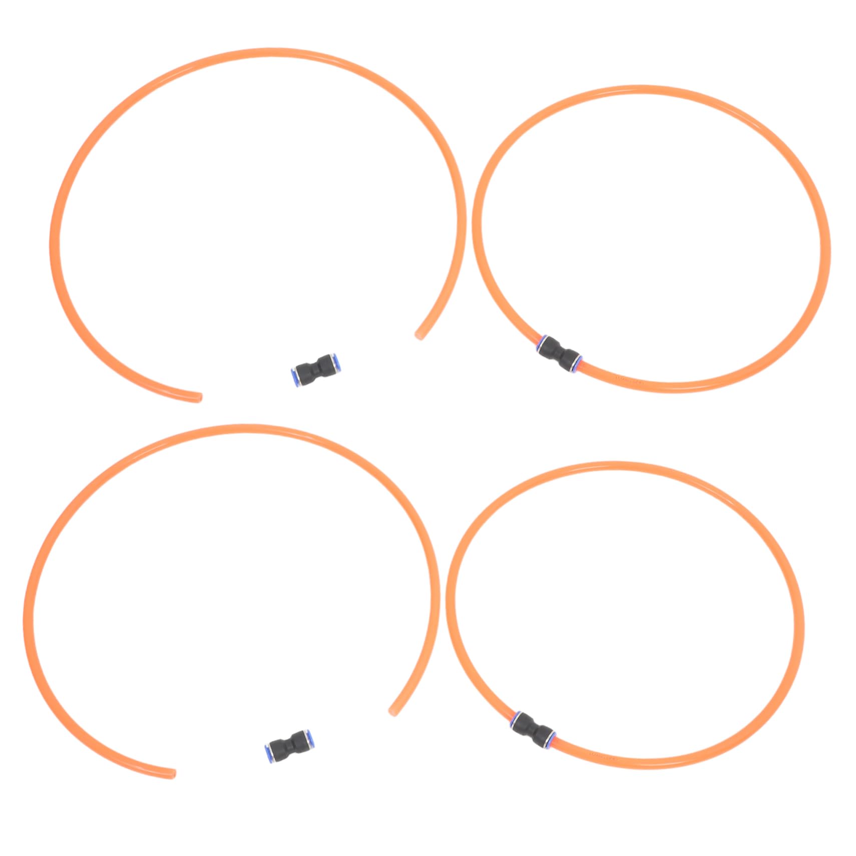 Abaodam Livestock Collars 4-Pack Comfortable Pu Tubes No Bell for Goats Sheep Cattle Farm Use Easy Assembly