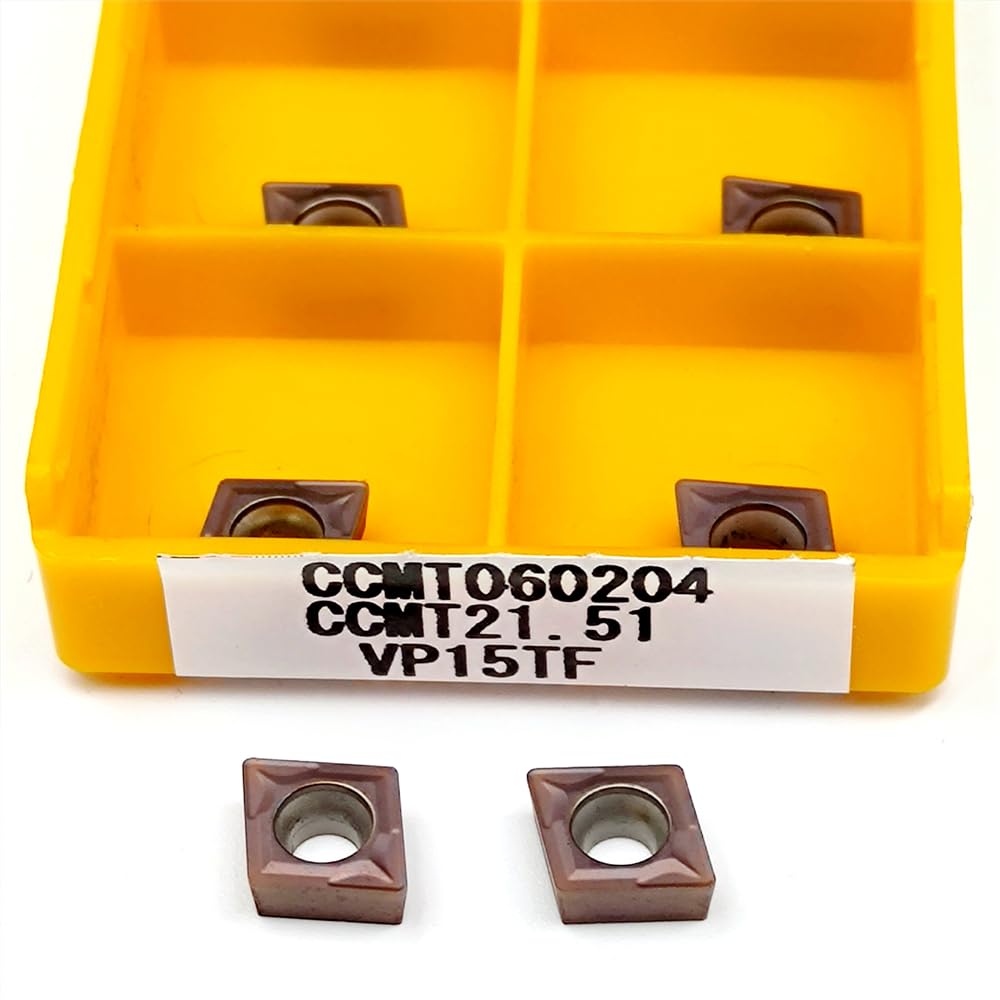 10 sztuk CCMT060204 UE6020 CCMT060208 VP15TF płytki węglikowe do tokarki CNC-płytki tnące o wysokiej precyzji toczenia(CCMT060204 UE6020)