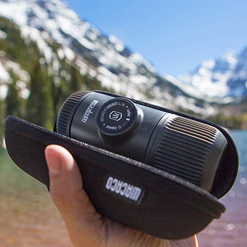 Wacaco Nanopresso Portable Espresso Maker Bundled With Nanopresso Protective Case, Upgrade Version Of Minipresso, 18 Bar Pressure, Extra Small Travel Coffee Maker, Manually Operated #TOP4