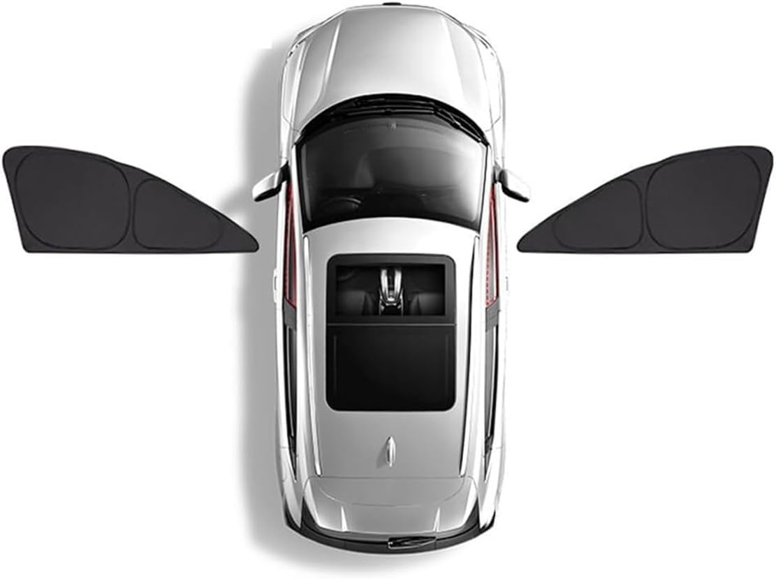 Parasol Coche para Toyota Prius C, Automóviles Delanteras Trasera Ventanas Lateral Calor Rayos UV Protección Privacidad Interior Accesorios,2*Side Front