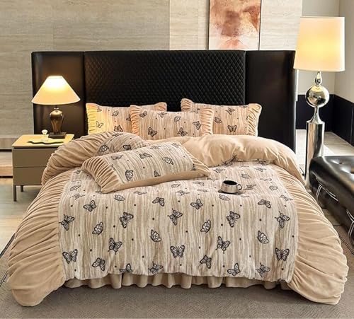 Drap dessus 245x250cm papillon pour chambre cocon chaleureuse
