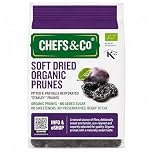CHEFS & CO Soft Dried Prunes (pitted) | Whole Dried Fruits | Healthy Snack | Vegan & Vitamins Retained | Unsorbated | No Added Sugar (ORGANIC, 400 g (Pack of 1)))
