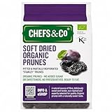 CHEFS & CO Ciruelas Pasas Blandas Sin Hueso | Frutas secas enteras | Tentempié saludable | Vegano y con vitaminas conservadas | Sin sulfitos | Sin azúcares añadidos (ECOLÓGICO, 400g Pack de 1)
