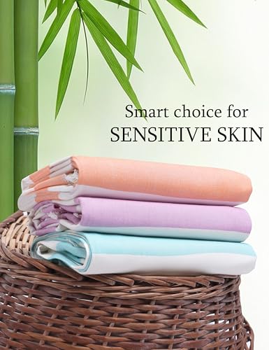 Image of 100% Bamboo Extra Large Bath Towel Highly Absorbent, Spa-Soft & Lightweight, Towel for Daily Use, Beach, Gym, Pool, Travel and Yoga | 33 x 63 Inches (Lilac Mist)