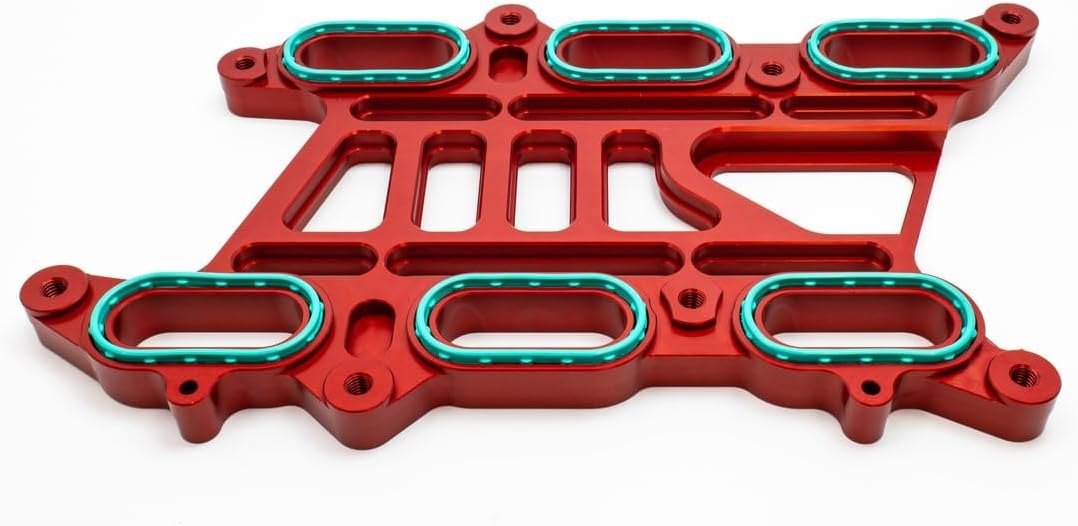 Intake Manifold Spacer Compatible with Ford 2.7L EcoBoost (Blue)