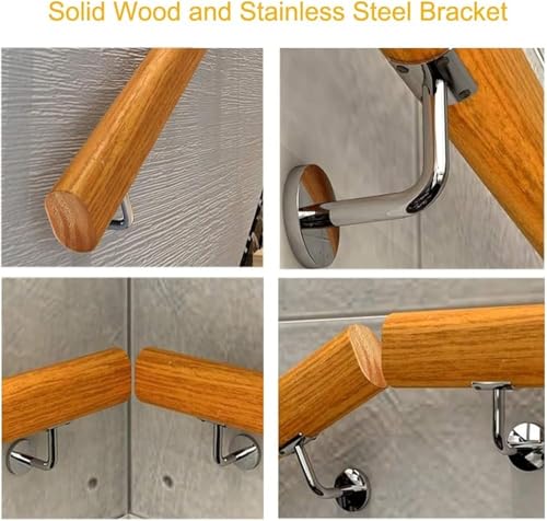 Rambarde de sécurité escalier bois 70cm pour couloir et terrasse