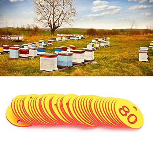 Fournyaa Equipo de Apicultura, Cartel de Colmena Rojo + Amarillo para Apicultor para Apicultura para cría de Animales para Todas Las multitudes