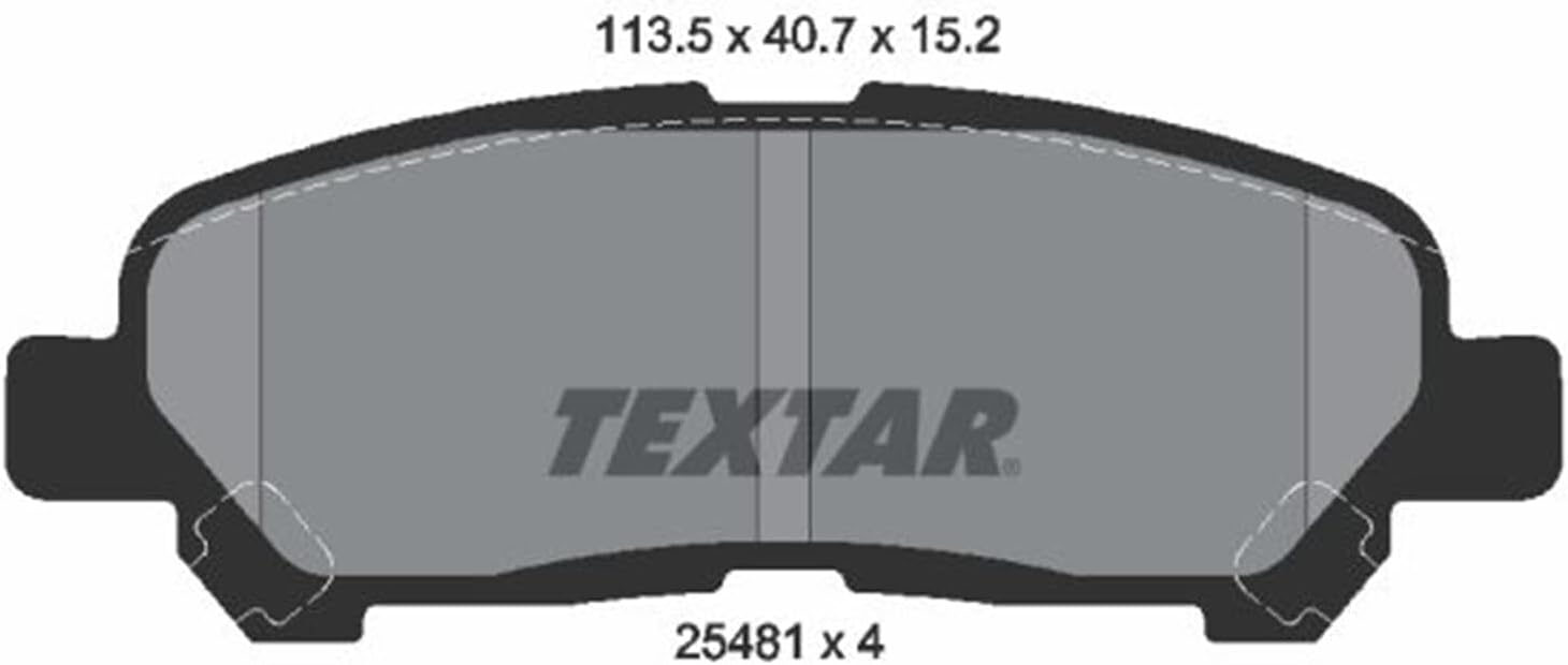 Textar 2548101 Brake Pad Set, disc brake