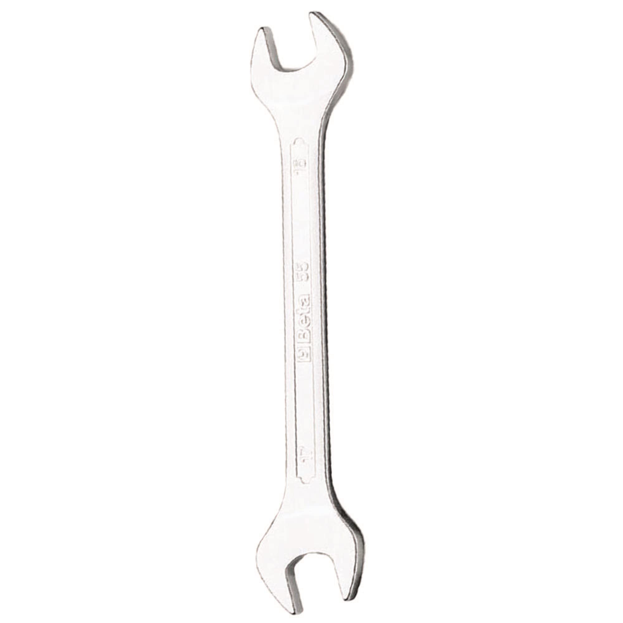 BETA - Set 12 Chiavi a Forchetta Doppie Cromate da 6x7 a 30x32 mm con Busta Avvolgibile in Poliestere Resistente, Serie Chiavi Professionali per Serraggio Dadi e Bulloni Officina, 55/B12N