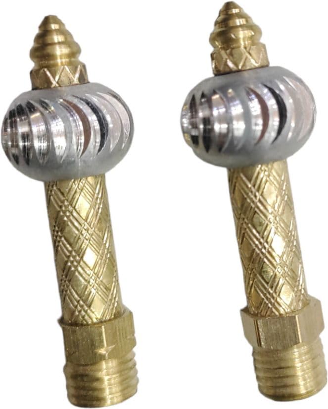golden fox brass heavy diamond cut motorcycle yoke handle bar | premium silver & gold styling | custom bike handlebar for stylish performance & royal finish