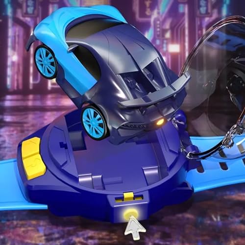 Image of Wrist Remote Controlled Mini Car Toy for Kids with USB Charging Cable - Rechargeable 2 Function Remote Watch -