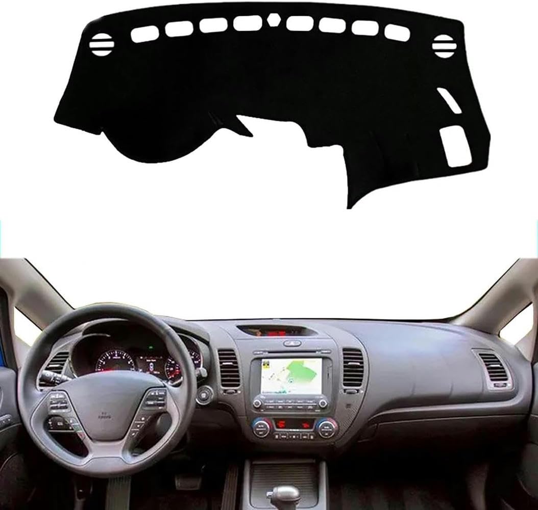 Anti-Slip Mat Dashboard Cover Pad Interior,for Kia Cerato 2013-2018,Dashboard Cover,Dash Cover Mat,Black Dash Mat Dashboard Cover