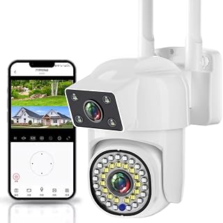 Maizic Smarthome 5+5MP Dual Lens WiFi CCTV Camera for Home Outdoor | Dual Screen View | Color Night Vision | Motion Detect... Price In India