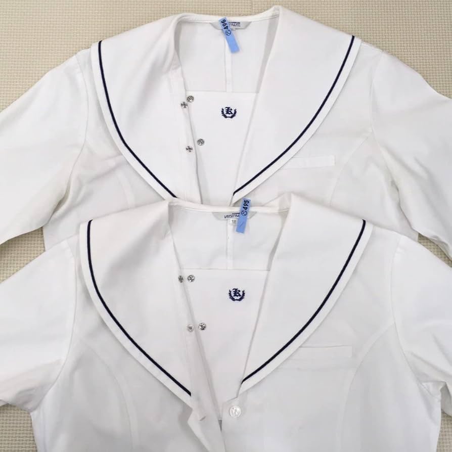 Amazon.co.jp: A496 (中古) 栃木県 烏山高校 セーラー服 3点