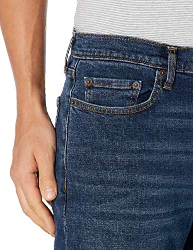 Amazon Essentials Men's Slim-Fit Stretch Jean, Dark Blue Vintage, 34W X 32L #TOP2