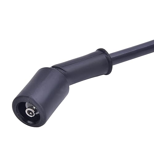 Miniatura 4 de RLP Juego de cables de bujía 9748HH de 0.315 in negro + bujías 41-962 compatibles con Cadillac Escalade, Chevy Silverado Suburban Tahoe GMC Sierra