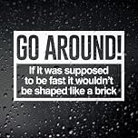 Go Around Campervan Sticker Funny Sticker for Your VW Split Screen, Bay Window, T25/T3, T4 or T5 Campervan. Lets All Those Behind You Know You are Doing Your Best.