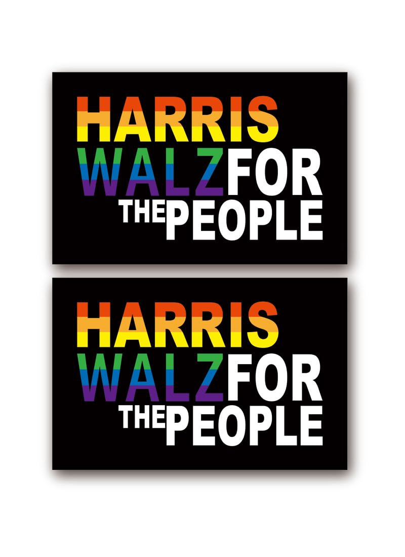 Harris Walz 2024 Kamala Harris Tim Walz Waltz for President Campaign Car & Truck Magnet - 2PCS (6