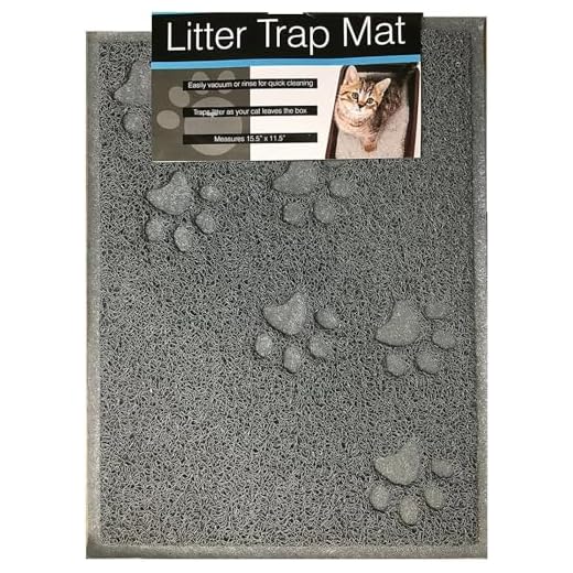 bulk buys Cat Litter Mat. Traps Litter. Soft Non-Slip Surface. Easy to Clean. 11.5 x 15.75 in Gray Mat for Litter Box Area