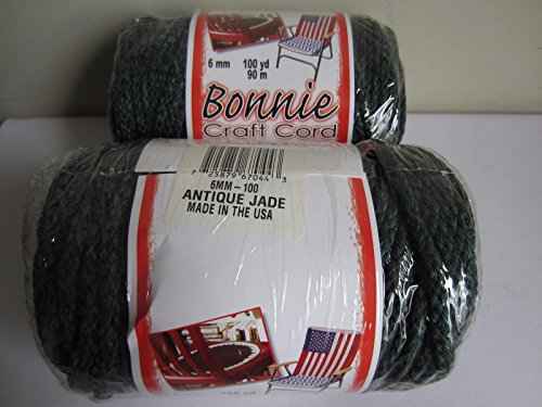 Bulk Buy: Antique Jade Bonnie Braid Macrame Craft Cord 6mm 100yds (2-pack)