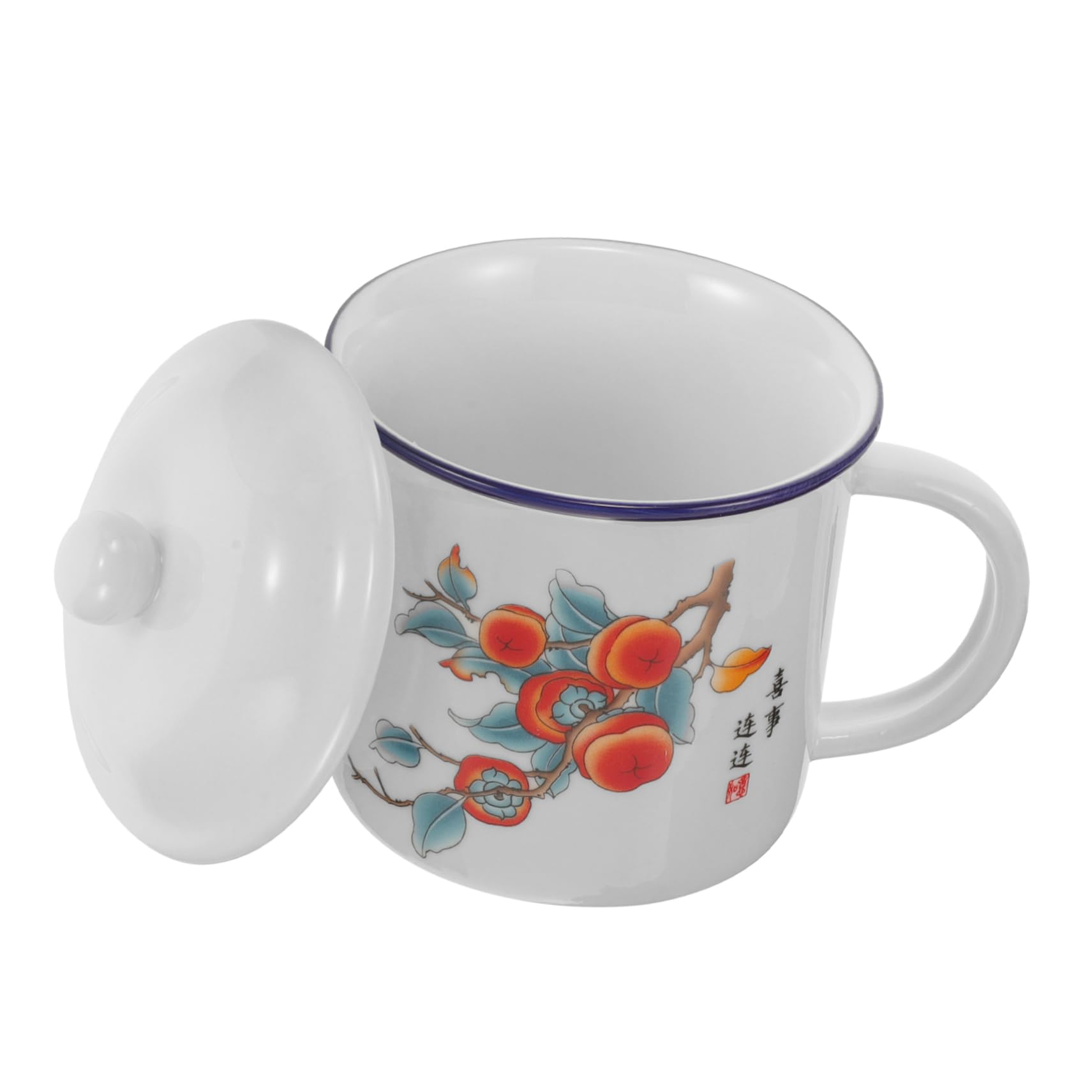 2stücke Vintage Emaille Tasse Multifunktionale Kaffeetasse Für Outdoor-aktivitäten Langlebig Und Für Kaffee Tee Wasser Und