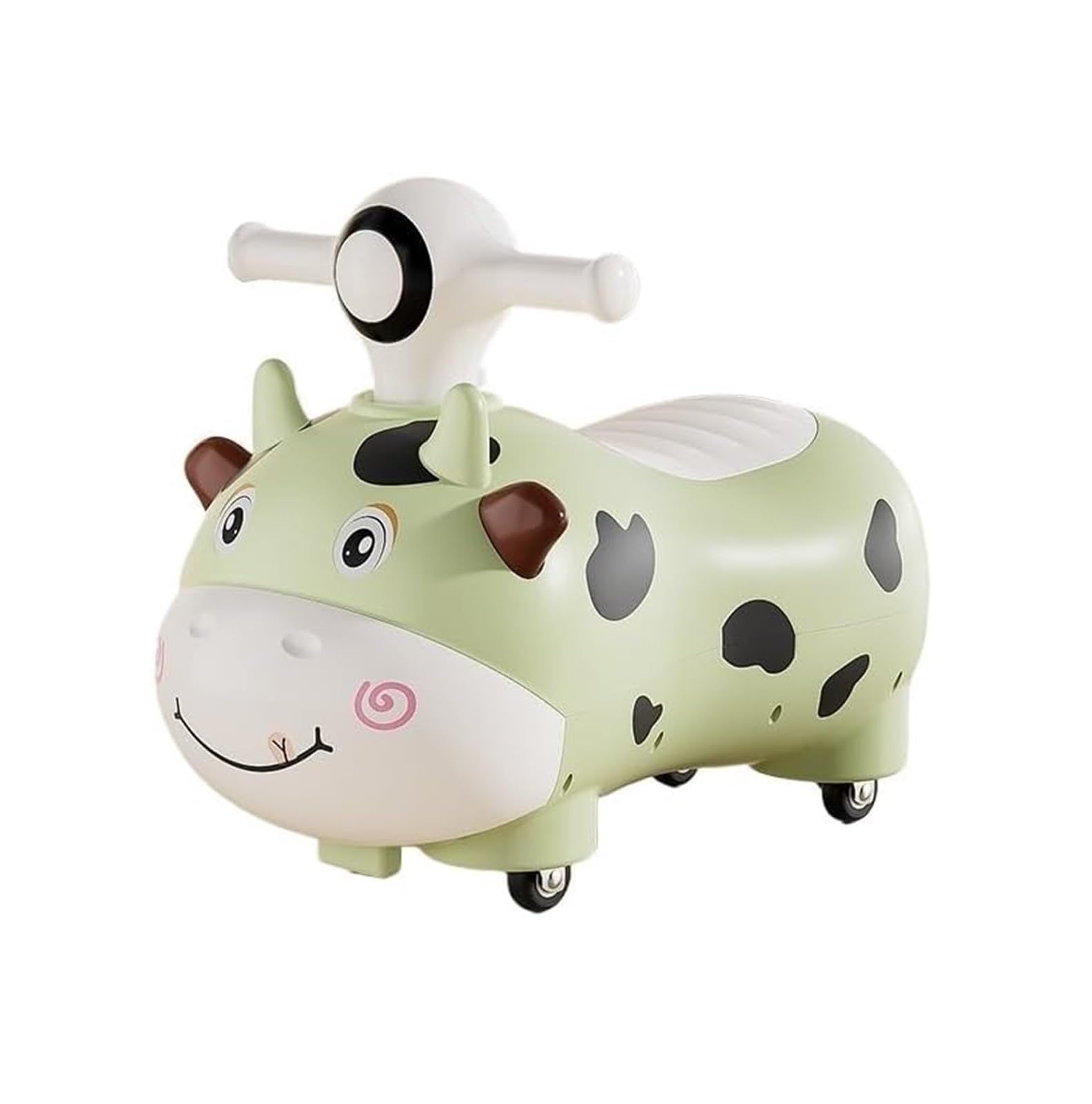 SDGBCXD Swing Car, Wiggle Car 4 Wheels Balance Scooters Music and Lights Under Seat Storage Ride On Toys for Boys and Girls Swing Card(Gr�n)