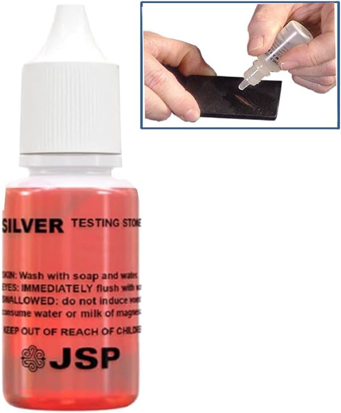 Waytest Silver & Sterling 999 925 Testing Solution Purity Determiner Jewelry Scrap Precious Metal 12 Bottles
