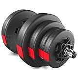 POLYVALENT : Les muscles des épaules, des bras, des jambes, des abdominaux et du dos peuvent être entraînés individuellement à l'aide du jeu d'haltères.