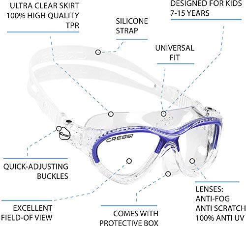 Óculos de Natação Cressi Cobra - Rosa/rosa