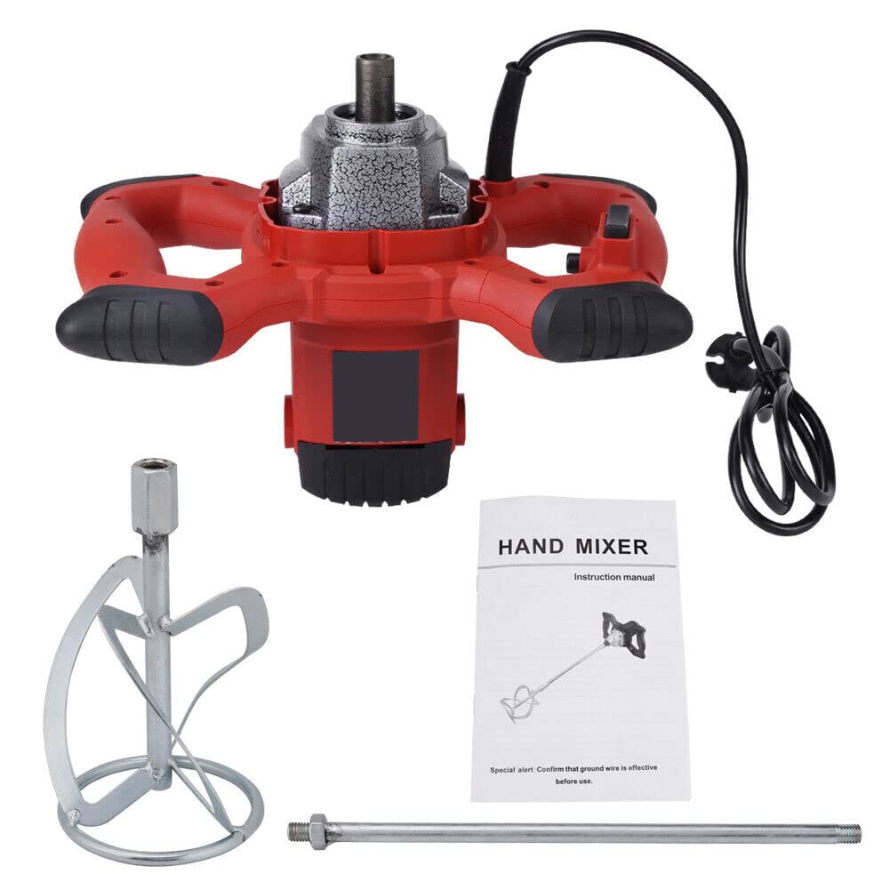 Agitador 1500W Mortero Mezclador manual Hormigón Agitador para 6 velocidades 220Vmain Velocidad