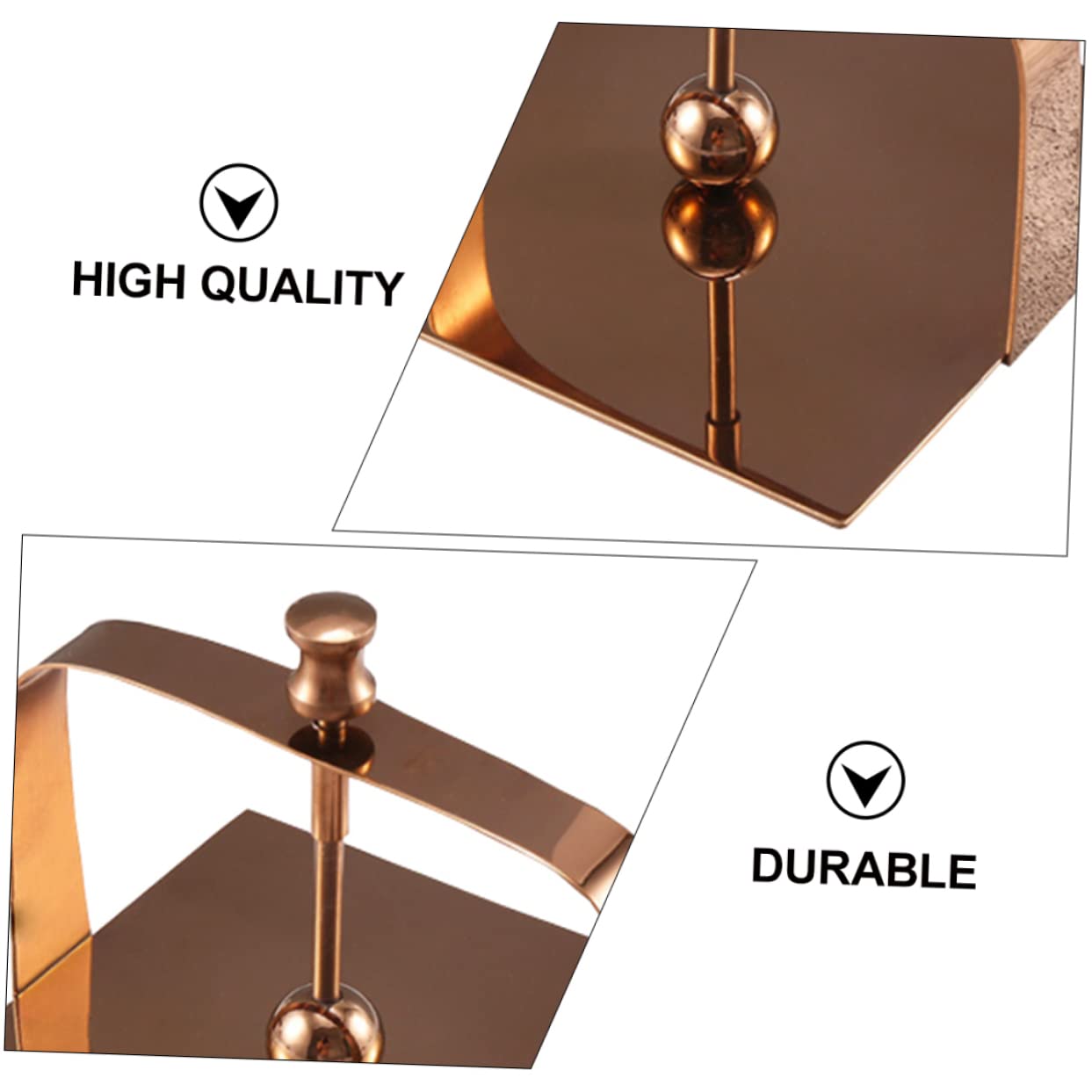Servilletero de Acero Inoxidable, Soporte Creativo para Servilletas, Resistente Corrosión, para Mesa de Hogar y Comedor
