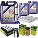 Produktbild QR-PARTS 69356303 Filter Set Inspektionspaket 7 Liter Liqui Moly Motoröl Leichtlauf High Tech 5W-40 MANN-FILTER Innenraumfilter Kraftstofffilter Luftfilter Ölfilter