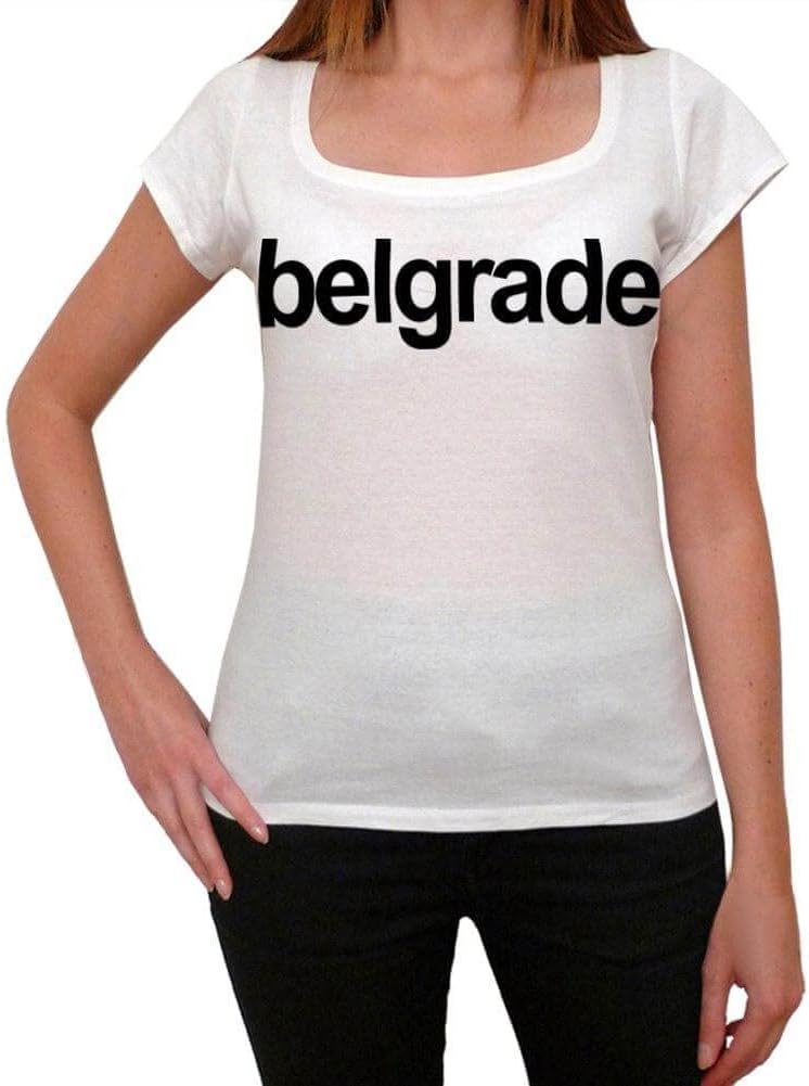 UltrabasicWomen's Graphic T-Shirt Belgrade Short Sleeve Tee-Shirt Vintage Birthday Gift Ladies Novelty Tshirt