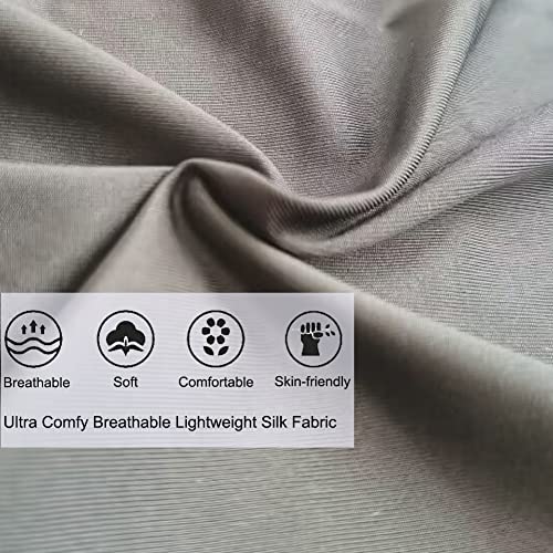 Seamless Underwear No Show Men Short Leg Boxer Briefs Silk Smooth Soft Touch Underpant 3 Pack4