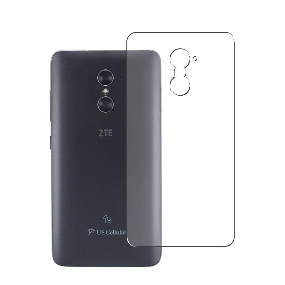 Vaxson2-Pack Back Protector Film, compatible with ZTE Zmax Pro, TPU Guard Cover Skin [Not Tempered Glass/Not Front Screen Protectors]