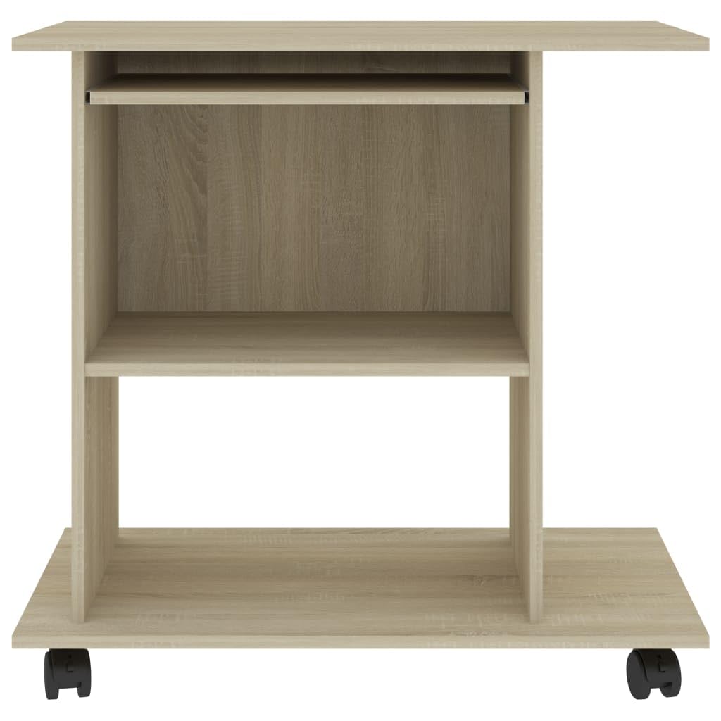 Scrivanie Per Cameretta Scrivania Gaming Banco Da Lavoro Scrivanie Gaming Scrivania Computer Rovere Sonoma 80x50x75 cm Legno Multistrato per Soggiorno Studio Sala Studio Camera Da Letto