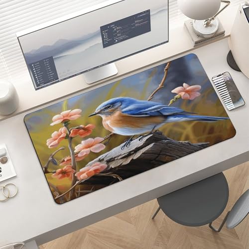 Pad para escritorio Eastern Bluebird con base de goma grande miniatura 6