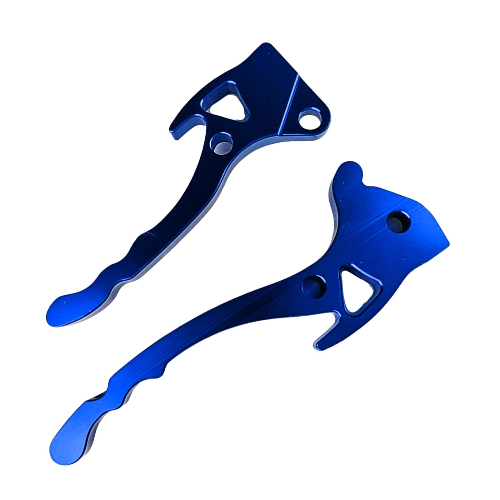 Cunzjia Blue Motorcycle Handlebars Brake Clutches Levers Set Aluminum Alloy Construction With Enhances Friction Surfaces For Safe Rid