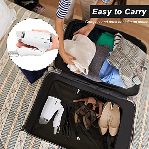 Compact Hair Dryer With Folding Handle, Professional Foldable Blow Dryer Negative Ions Travel Blow Hair Dryer Low Noise Long Cord #TOP3