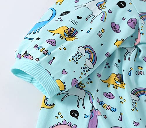 Pripre Dog T Shirts Dinosaur Pattern, Rainbow, Unicorn Dog Clothes For Large Medium Small Dogs Breathable Stretchy Cotton Clothes Dog Pajamas(Xxl,Dinosaur Unicorn) #TOP3