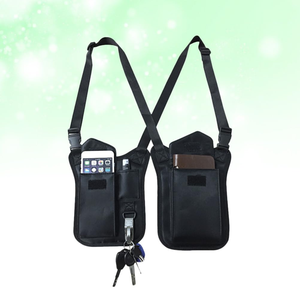 BESPORTBLE Aisselle en Nylon ImperméAble avec BandoulièRe RéGlable sous Les Aisselles Antivol À Trois Poches pour Hommes Et Femmes IdéAl Voyage Et ActivitéS Outdoor
