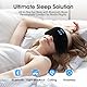 Schlafmaske, Seitenschläfer, Schlafmaske mit Kopfhörer Bluetooth, 100% Lichtundurchlässige Augenmaske für Reisen, Nickerchen, Yoga, Meditation für Frauen Herren