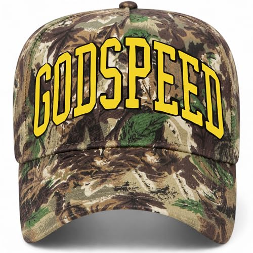 Yellow Godspeed Collegiate Hat (US Alpha One Size Woodland Camo)
