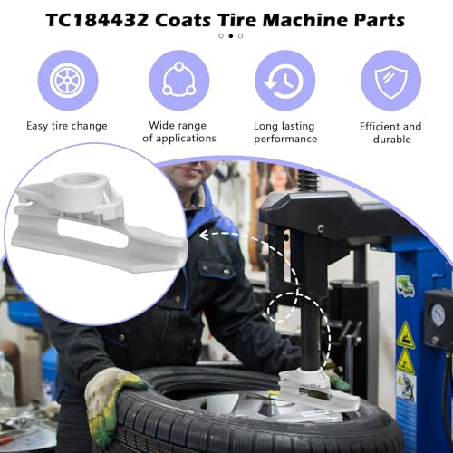 Image of 3 Pack TC184432 Tire Changer Low Profile Mount Head Compatible with Coats Tire Machine Duck Head Replaces TC184432 8184432 8184426 Nylon Mount /Demount Head Kit