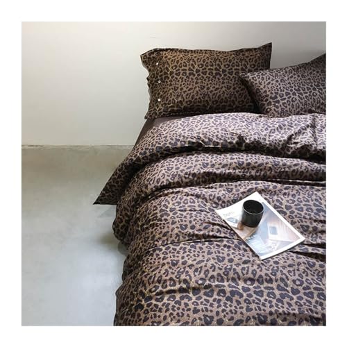 Funda nórdica suave de leopardo para decorar dormitorios modernos 8